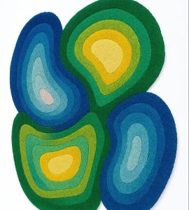 Topography Dream-Handmade High-Grade Tufted Irregular Rug 4x4