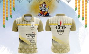 Printed Multi Color Dry Fit Ganpati Jersey