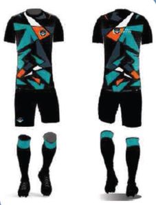 Printed Round Neck Multi Color Dry Fit Football Jersey