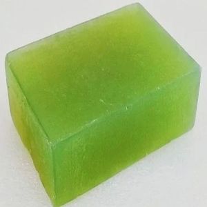Glycerin Handmade Aloe Vera Soap, Color : Green 100g