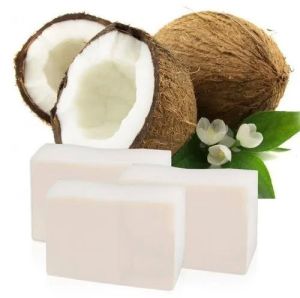 Handmade Coconut Soap, Color : White for Body Cleansing