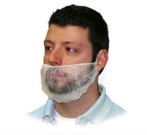 Non Woven Beard Mask, Color : Creamy-white, Milky-white, White