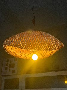 Ebipl Bamboo Lamps Dia - 12inch H - 16 Inch, Length : 18