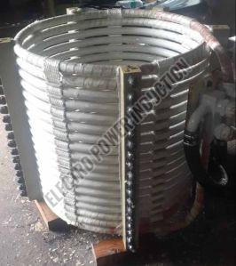 Copper Induction Furnace Coil, Color : Silver