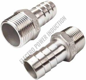 Smooth Finish Stainless Steel Hose Barb, Color : Silver