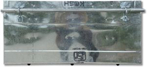 0.36 Rd Stainless Steel Trunk Box, Color : Silver