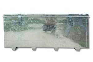 06 Rd Stainless Steel Trunk Box, Color : Silver