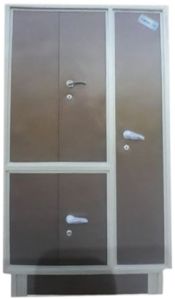 Long Life Polished 5 Door Stainless Steel Almirah