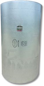 Polished Stainless Steel Round Drum, Color : Silver for Storage