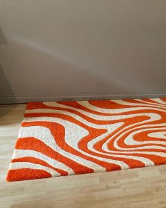 Coir Orange and White Door Mat Multi Sized