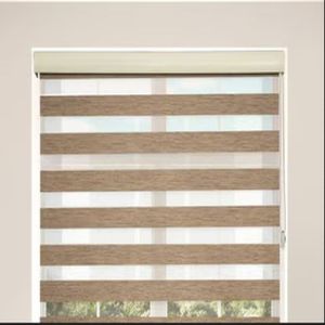 Brown Window Zebra Blind