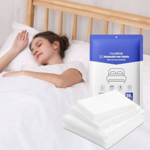 Plain Breathable Disposable Bedsheet and Pillow Cover
