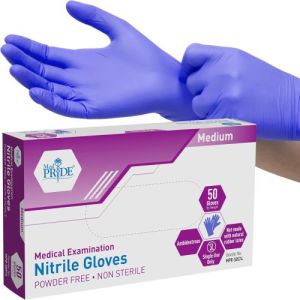 Plain Latex Nitrile Surgical Gloves, Color : Typically White Or Blue