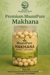 Bhumipure Premium Makhana, Color : White, Taste : Light Sweet