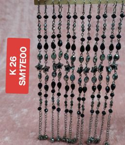 Handmade Metal Charm Bracelet, Color : Silver & Black