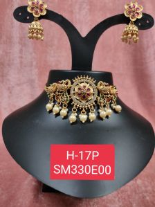 Handmade Oxidised Ladies Necklace, Packaging Type : Jewelry Box