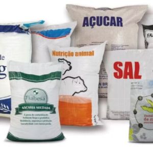 White Printed PP Woven Sack Bag