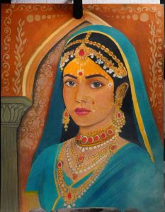 Fine Oil Portrait Painting, Frame Shape : Rectangular