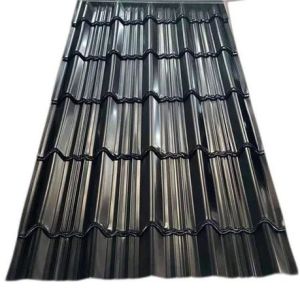 Steel Black Color Coated Roofing Sheet, Thickness : 0.4 to 0.8mm