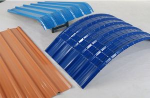 Galvanized Steel Color Coated Curved Roofing Sheet