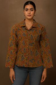 Ladies Cotton Crop Shirt