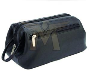 Plain MGE-TB-02 Leather Toiletry Bags 23CM X 10CM X 12CM
