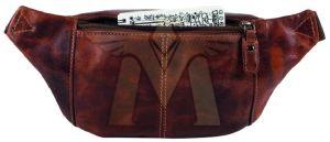 Plain MGE-WB-4 Leather Waist Bags Standard, Gender : Unisex