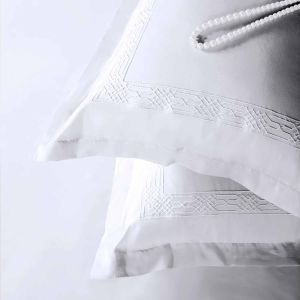 108x108 Inch Trident White Satin Plain Cotton Bedsheet
