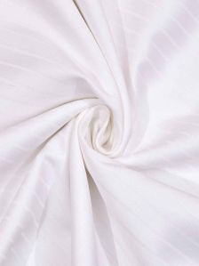 108x120 Inch My Trident White Satin Stripe Cotton Bedsheet
