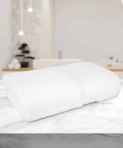 827 GSM My Trident White Cotton Bath Towel
