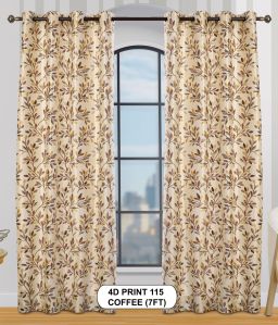 4d print 115 coffee window curtains