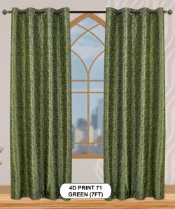 4d print 71 green window curtains