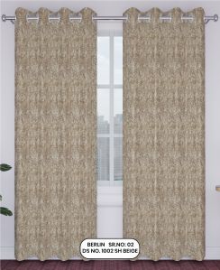 Berlin Beige Design Ring Style Jacquard Curtain