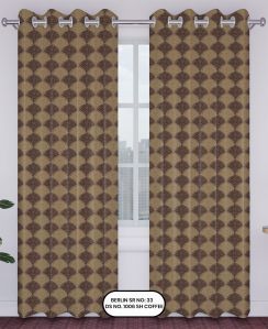 Berlin Jacquard Curtain – Coffee| Design no.1006 | SR.no. 33 | Ring Style