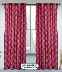Ice Crush Print 275 Carrot Light Window Curtains