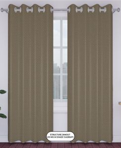 Structure Dimout design14 Shade Cadbury Polyester  Curtain