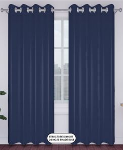 Structure Dimout Curtain Design 12, Shade Blue 100% Polyester Ideal for Curtains & Pillows