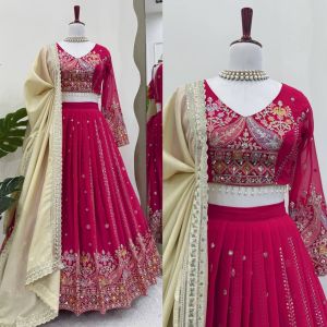 Georgette Ladies Designer Lehenga, Color : Multicolors XXL, XL