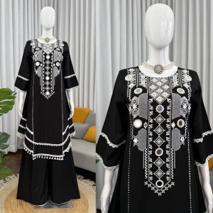 Rayon Cotton Simple Collar Ladies Kaftans Daily Wear