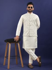 RST-054  Premium Pure Silk Kurta Pyjama Set