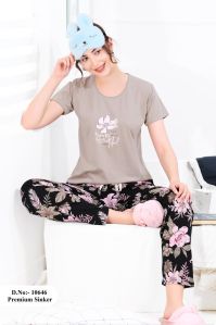 Women’s Premium Sinker Cotton Night Suit