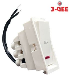 3-GEE 16A. 1 Way Switch with Indicator