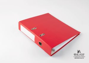 Plain Cardboard Lever Arch File, Color : Red Standard A4 Size