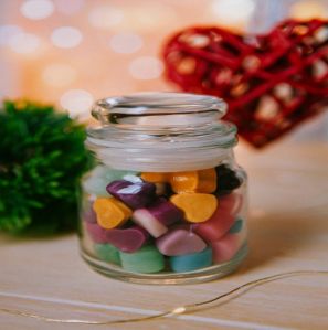 Royal Gold Heart Shape Soy Wax Scented Jar Candle