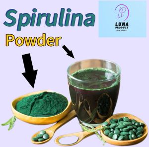 Blended Spirulina Powder, Color : Green