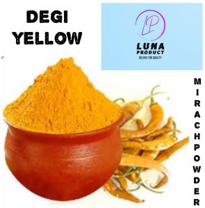 Luna Product Yellow Chilli Powder, Packaging Size : 10Kg