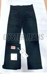 Black Stretchable Girls Straight Fit Denim Jeans