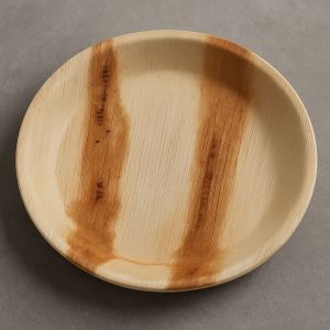 Non Polished Areca Plates, Color : Light Brown, Creamy, Brown