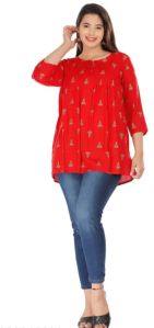 Rayon/viscose Casual Wear Women's Short Tops