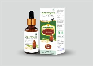 Aromysts Lemongrass Essential Oil, Packaging Type : Glass Bottle